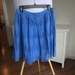 Tommy Hilfiger Blue Eyelet Skirt